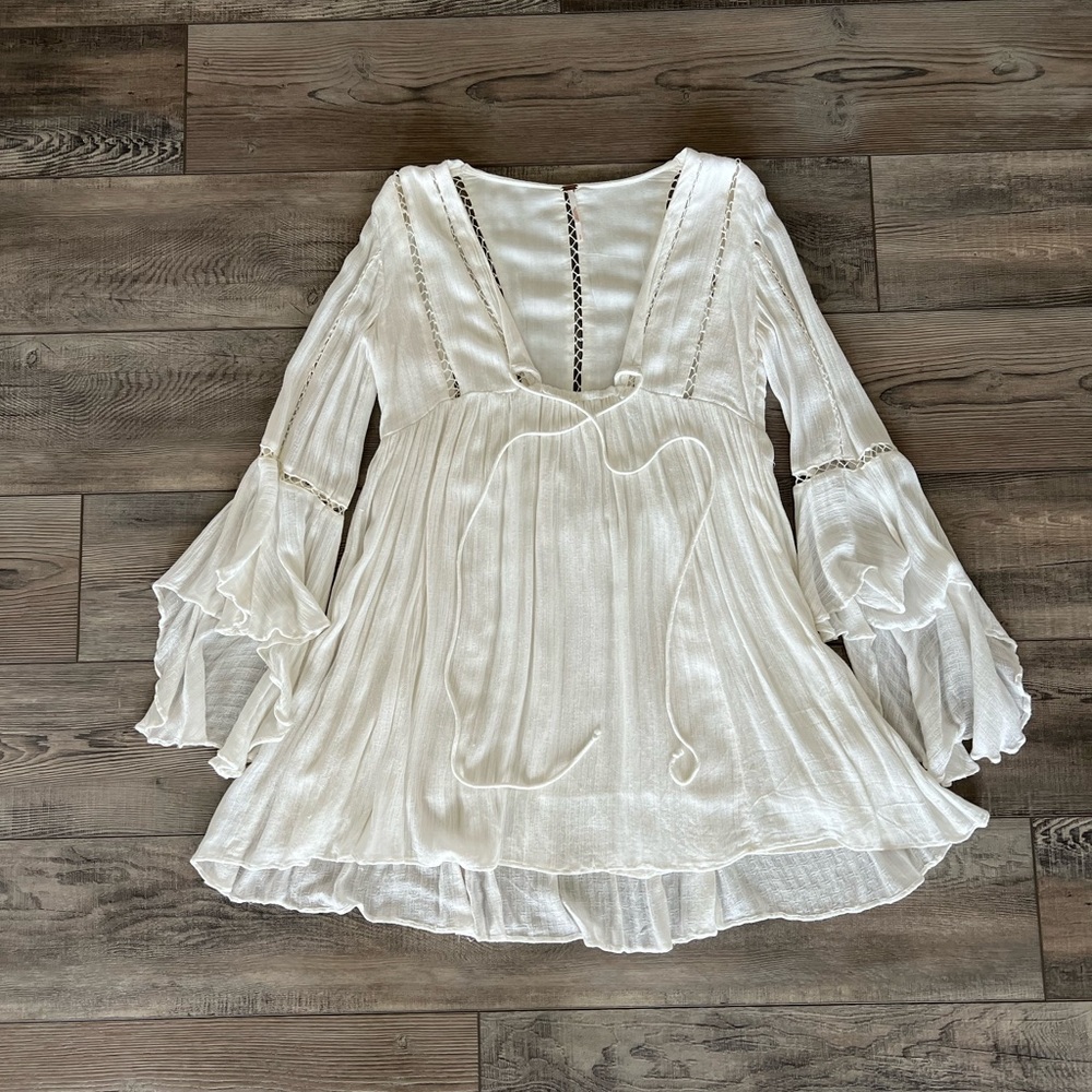 Free People Romeo Mini Dress in Ivory